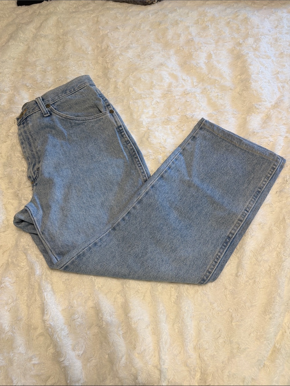 Wrangler Light Blue Denim Jeans with Red Logo Tab
